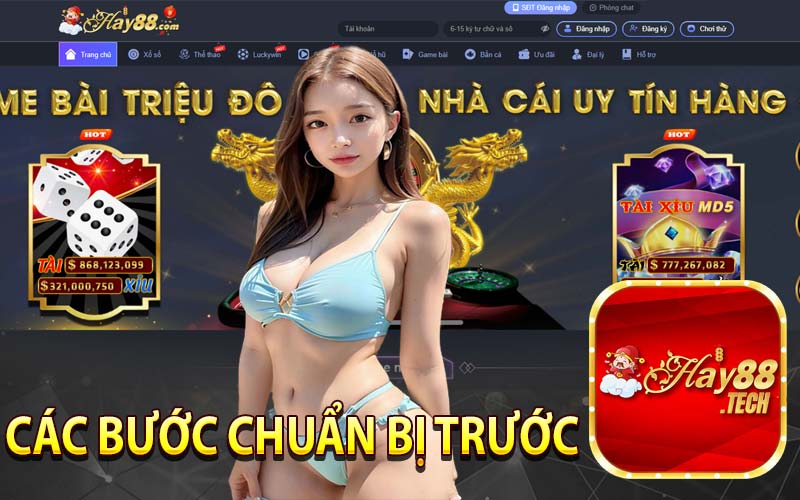 Các bước chuẩn bị trước