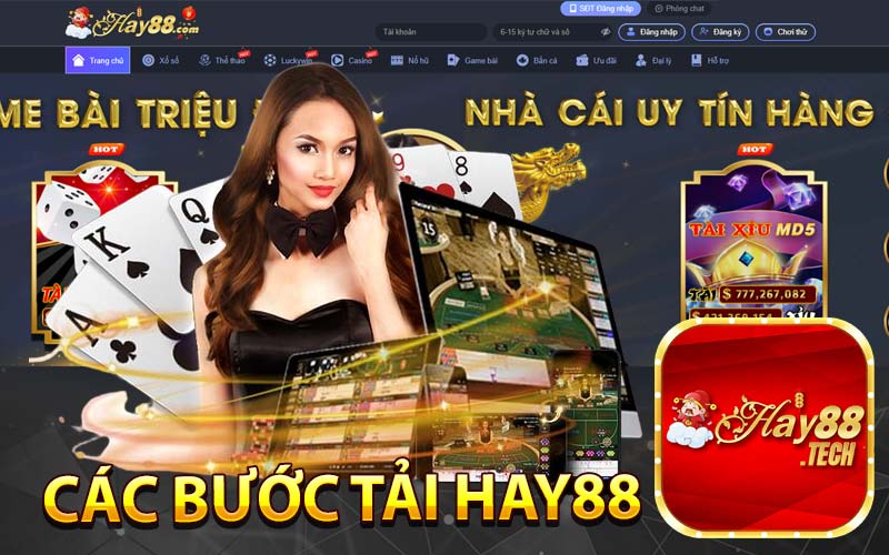 Các bước tải Hay88